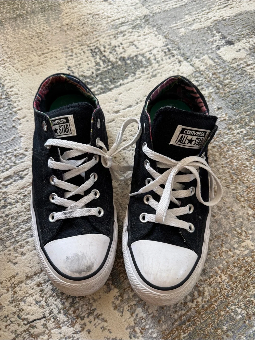 Converse Black and White Low-Top Sneakers